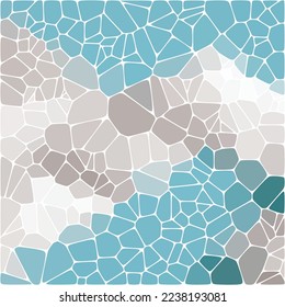 Fondo azul de guijarros. Plantilla de vector abstracto para la presentación.