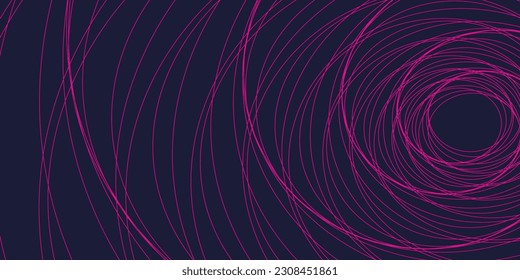 Blue background and pink line wave 