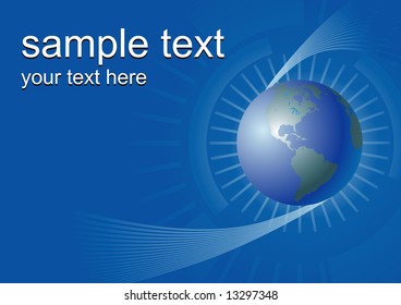 Blue background with place for the text