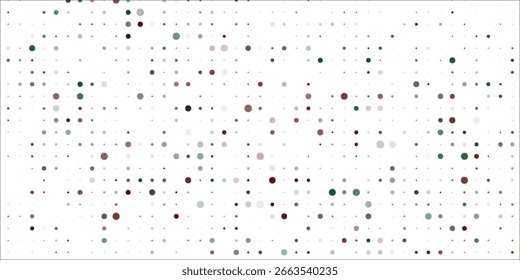 Blauer Hintergrund des Punktrahmens. Abstrakte Textur von Teilchen. Chaotisches Ornament. Lineares Punktmuster.