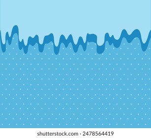 Blue background with polka dot, water droplets and pastel color for wallpapers, themes, banners, cards, flyers and social media. 
Cute blue wallpaper. 
water droplets on top.