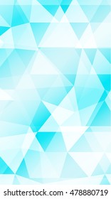 Blue background of polygonal elements. Triangles. Vector illustration. Abstraction