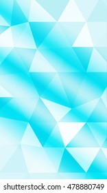 Blue background of polygonal elements. Triangles. Vector illustration. Abstraction