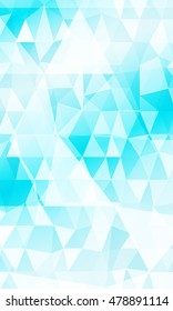 Blue background of polygonal elements. Triangles. Vector illustration. Abstraction