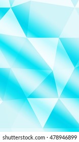 Blue background of polygonal elements. Triangles. Vector illustration. Abstraction