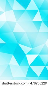 Blue background of polygonal elements. Triangles. Vector illustration. Abstraction