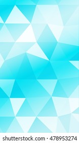 Blue background of polygonal elements. Triangles. Vector illustration. Abstraction