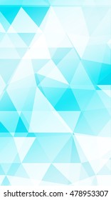 Blue background of polygonal elements. Triangles. Vector illustration. Abstraction
