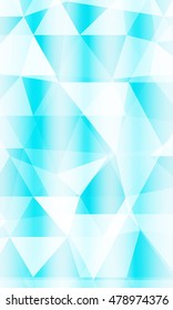 Blue background of polygonal elements. Triangles. Vector illustration. Abstraction