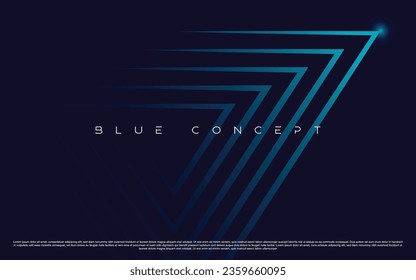 Blue background premium abstract with dark luxury elements. Exclusive wallpaper design for poster, brochure, presentation, website, mailers etc.