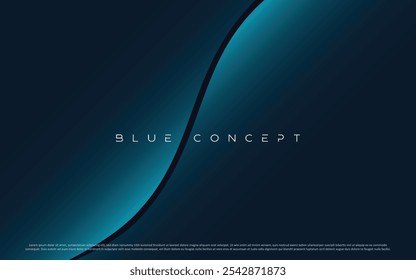 Fundo azul abstrato premium com elementos de luxo escuro. Design de papel de parede exclusivo para cartaz, brochura, apresentação, site, mailers etc.
