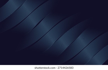 Fondo azul premium abstracto con Elementos lujosos oscuros. Ciencia ficción y aprendizaje profundo, antecedentes científicos. Diseño exclusivo del Fondo de pantalla para el cartel, el folleto, la presentación, el Sitio web, los mailers etc.

