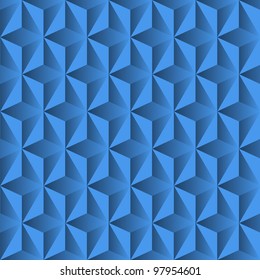 Blue background from pyramids.Vector eps 10