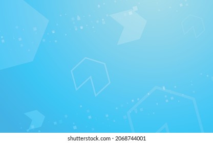 fondo azul, vector de ilustración abstracta al azar minimalista para logotipo, tarjeta, banner, web e impresión.