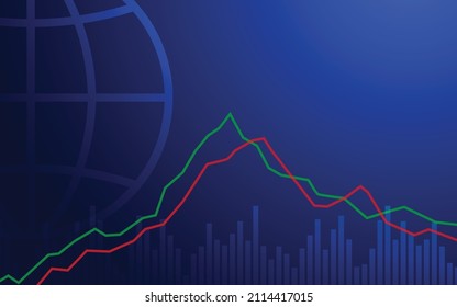 Blue background, random minimalist currency dollar symbol illustration vector for logo, card, banner, web and printing.