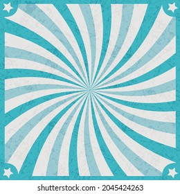 Blue background with rays. Abstract rays background. Vector background.
