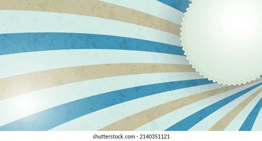 Blue background with rays. Abstract rays background. Vector background.