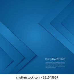 Blue background with realistic shadows 