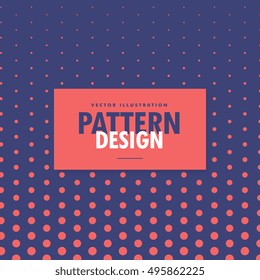 blue background with red polka halftone circles