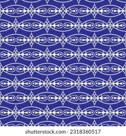 blue background with repeated align curl abstract pattern for background and etc