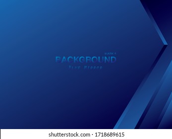 El fondo azul parece un reflejo de espejo.