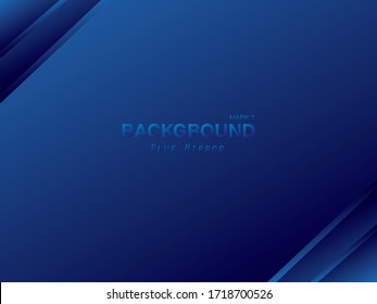 The blue background resembles a mirror reflection.