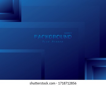 El fondo azul parece un reflejo de espejo.