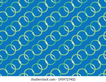 Blue background with rings. Seamless texture.