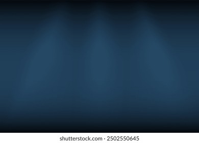 Blue background with scattered rays of light. Realistic background, background for the scene, sea depth. It can be used in web design, advertising, social media