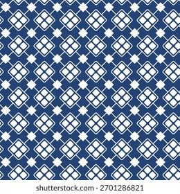 Fondo azul sin patrón para la impresión de tela o papel de embalaje