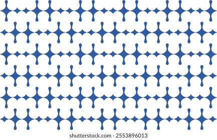 blue background, Seamless pattern with rhombuses in white and blue diamond line net, with squares block arrange as wall design for fabric print, wallpaper, background, horizontal strip, wave