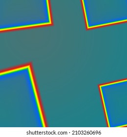 Blue background with shapes, abstract backdrop design, colorful borders. Vector illustration.