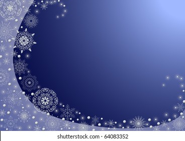 Blue background with silver stars on a blue background