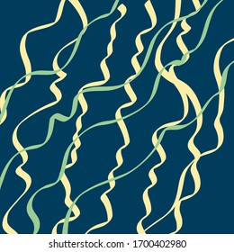 blue background with simple ribbons, elegant stripes