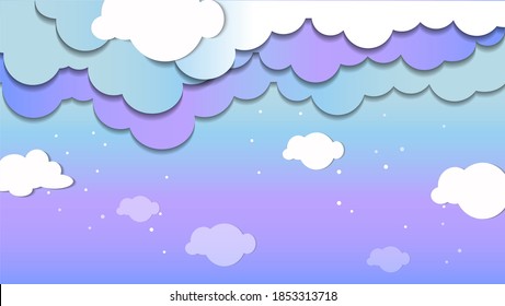 blue background sky flat template