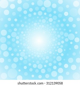 blue background of small white circles