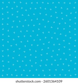 a blue background with small white triangles