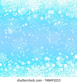 Blue background snow-covered - stock vector