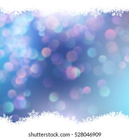 Blue background with snowflakes. EPS 10 vector file included