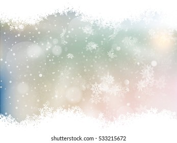 Blue background with snowflakes. EPS 10 vector file included