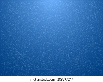 Blue background with snowflakes. Vector illustration