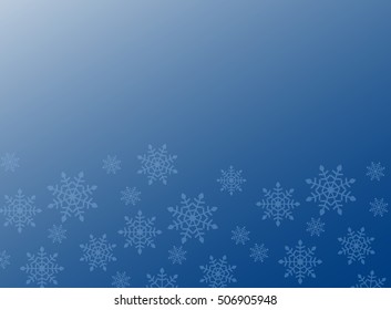 blue background of snowflakes, winter, symbol, vector