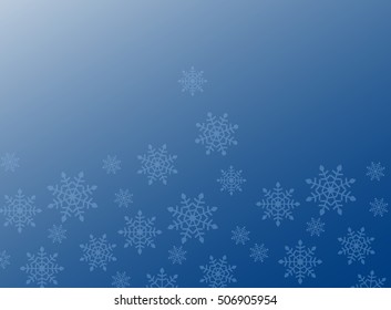 blue background of snowflakes, winter, symbol, vector