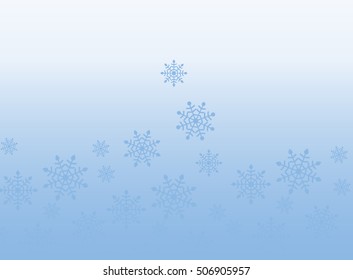 blue background of snowflakes, winter, symbol, vector