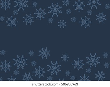 blue background of snowflakes, winter, symbol, vector