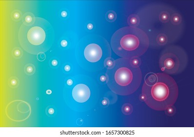 Blauer Hintergrund mit den Effekten von Sternbildern
