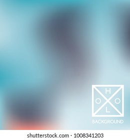 Blue background. Sparkly cover.  Abstract neon colors backdrop.  Trendy creative vector cosmic gradient. Mesh blue foil.  Creative neon template for banner. Vibrant print.