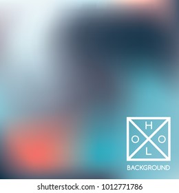 Blue background. Sparkly cover.  Abstract soft pastel colors backdrop.  Trendy creative vector cosmic gradient. Mesh blue foil.  Creative neon template for banner. Iridescent print.