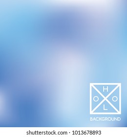 Blue background. Sparkly cover.  Abstract soft pastel colors backdrop.  Trendy creative vector cosmic gradient. Mesh blue foil.  Creative neon template for banner. Vibrant print.
