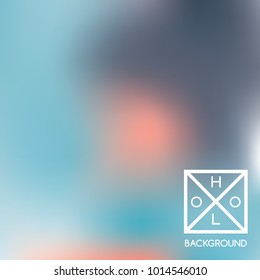 Blue background. Sparkly cover.  Abstract neon colors backdrop.  Trendy creative vector cosmic gradient. Mesh blue foil.  Creative neon template for banner. Iridescent print.